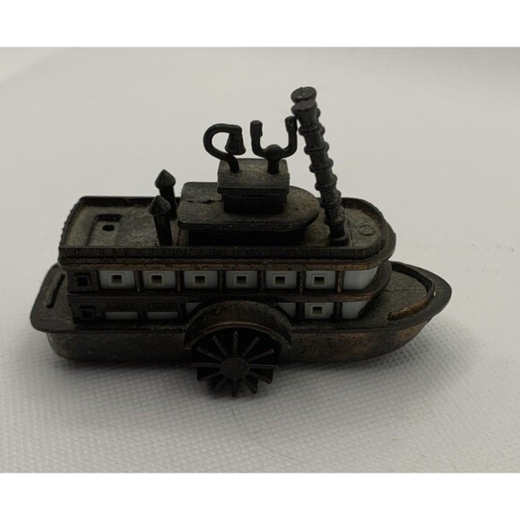 Vtg Die Cast Mark Twain RIVER BOAT Miniature Pencil Sharpener 3.5" - Picture 5 of 5